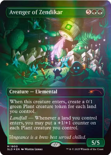 Avenger of Zendikar (Double Rainbow Foil) (1900), Secret Lair Drop Series — Magic card price