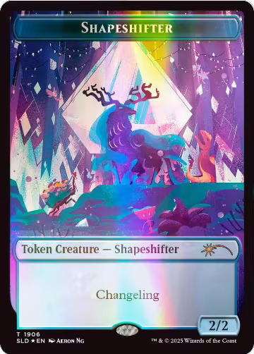 Shapeshifter Token (1906) (Double Rainbow Foil) (1906), Secret Lair Drop Series — Magic card price