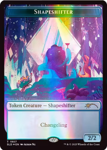 Shapeshifter Token (1907) (Double Rainbow Foil) (1907), Secret Lair Drop Series — Magic card price