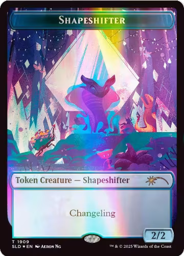 Shapeshifter Token (1909) (Double Rainbow Foil) (1909), Secret Lair Drop Series — Magic card price