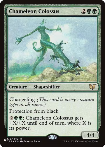 Chameleon Colossus (178/342), The List Reprints — Magic card price