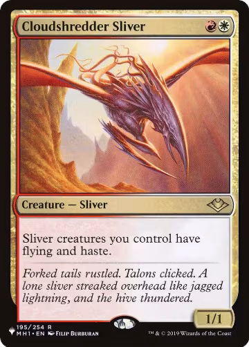 Cloudshredder Sliver (195/254), The List Reprints — Magic card price