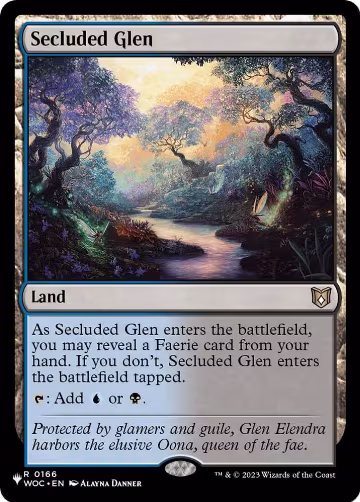 Secluded Glen (166), The List Reprints — Magic card price