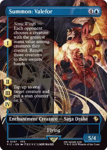 Summon: Valefor (Borderless) (197), Commander: FINAL FANTASY — Magic card price