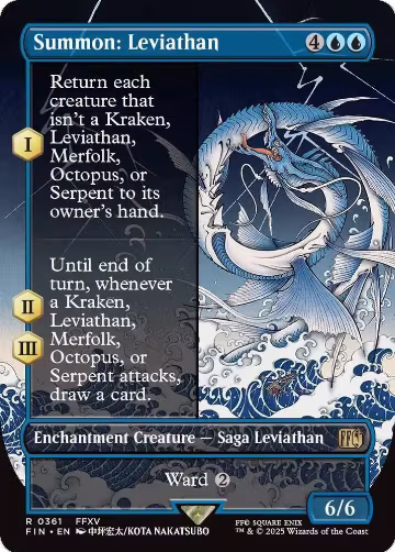 Summon: Leviathan (Borderless) (361), FINAL FANTASY — Magic card price
