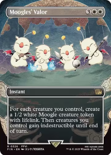 Moogles' Valor (Borderless) (326), FINAL FANTASY — Magic card price