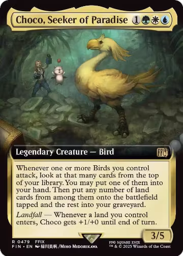 Choco, Seeker of Paradise (Extended Art) (479), FINAL FANTASY — Magic card price
