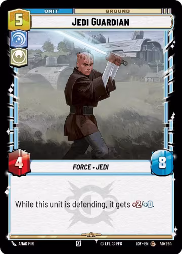 Jedi Guardian (049/264), Legends of the Force — Star Wars card price