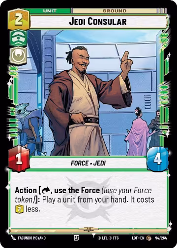 Jedi Consular (094/264), Legends of the Force — Star Wars card price
