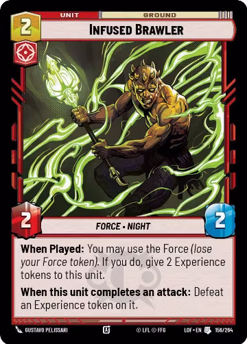 Infused Brawler (156/264), Legends of the Force — Star Wars card price