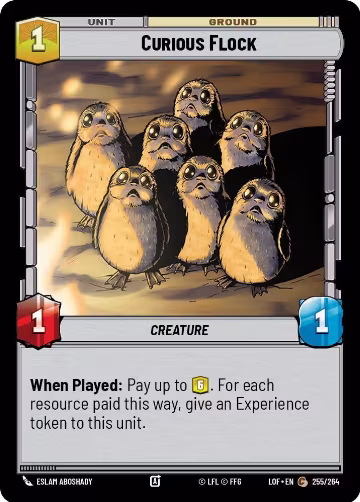 Curious Flock (255/264), Legends of the Force — Star Wars card price