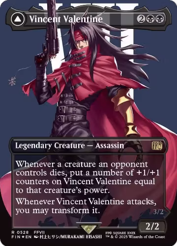 Vincent Valentine (Borderless) (Surge Foil) (528), FINAL FANTASY — Magic card price