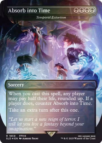 Absorb into Time - Temporal Extortion (Rainbow Foil) (1859), Secret Lair Drop Series — Magic card price