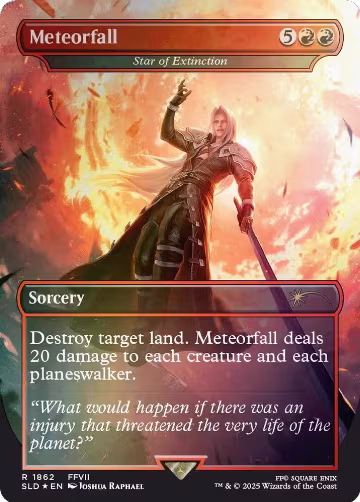 Meteorfall - Star of Extinction (Rainbow Foil) (1862), Secret Lair Drop Series — Magic card price
