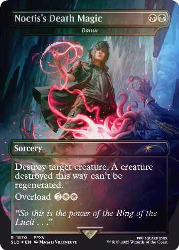 Noctis's Death Magic - Damn (Rainbow Foil) (1870), Secret Lair Drop Series — Magic card price