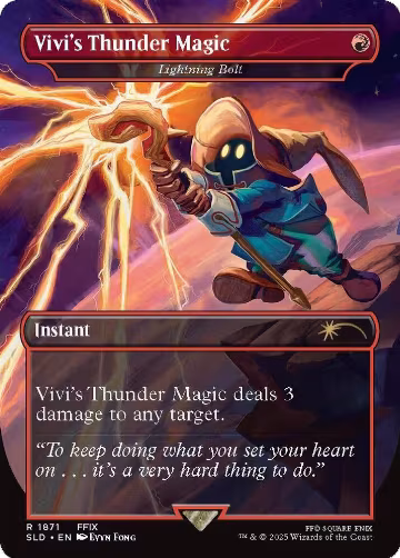 Vivi's Thunder Magic - Lightning Bolt (1871), Secret Lair Drop Series — Magic card price