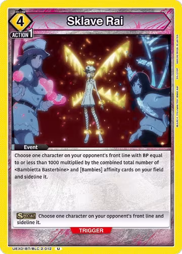 Sklave Rai (UEX01BT/BLC-2-012), UEX01BT: BLEACH: Thousand-Year Blood War Vol.2 — Union Arena card price