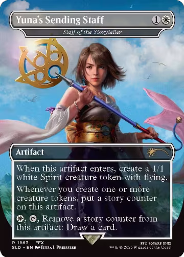Yuna's Sending Staff - Staff of the Storyteller (1863), Secret Lair Drop Series — Magic card price