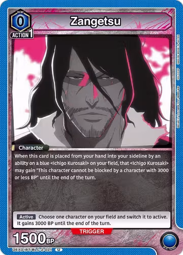 Zangetsu (UEX01BT/BLC-2-021), UEX01BT: BLEACH: Thousand-Year Blood War Vol.2 — Union Arena card price