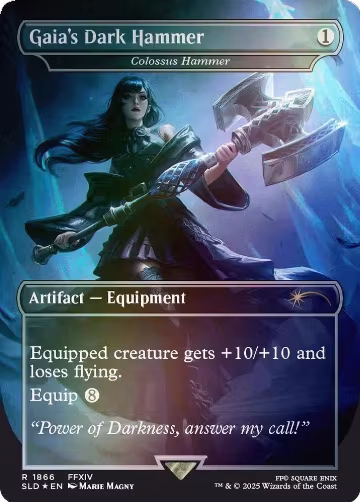 Gaia's Dark Hammer - Colossus Hammer (Rainbow Foil) (1866), Secret Lair Drop Series — Magic card price