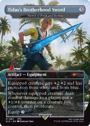 Tidus's Brotherhood Sword - Sword of Truth and Justice (1867), Secret Lair Drop Series — Magic card price