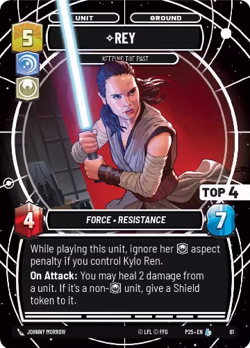 Rey - Keeping the Past (Top 4) (61), Organized Play Promos — Star Wars card price