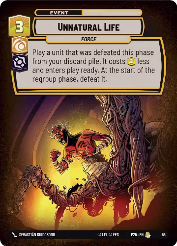 Unnatural Life (56), Organized Play Promos — Star Wars card price