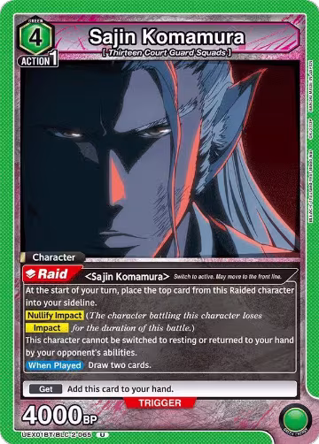 Sajin Komamura (UEX01BT/BLC-2-065), UEX01BT: BLEACH: Thousand-Year Blood War Vol.2 — Union Arena card price