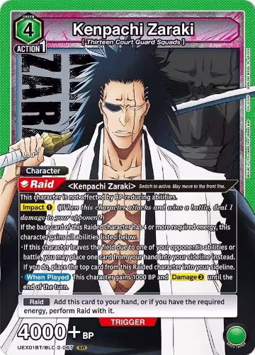 Kenpachi Zaraki (067) (UEX01BT/BLC-2-067), UEX01BT: BLEACH: Thousand-Year Blood War Vol.2 — Union Arena card price