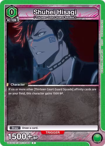 Shuhei Hisagi (UEX01BT/BLC-2-068), UEX01BT: BLEACH: Thousand-Year Blood War Vol.2 — Union Arena card price