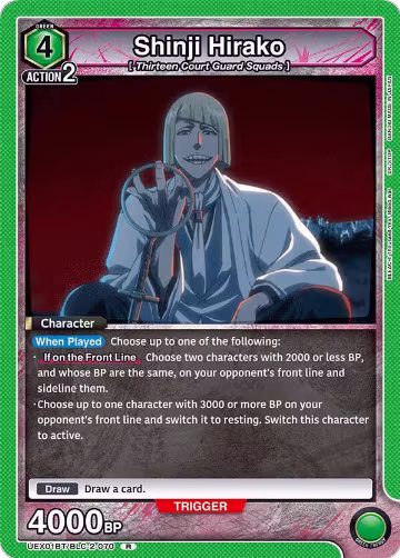 Shinji Hirako (UEX01BT/BLC-2-070), UEX01BT: BLEACH: Thousand-Year Blood War Vol.2 — Union Arena card price