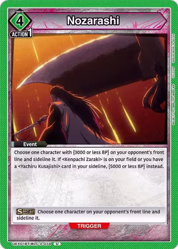 Nozarashi (UEX01BT/BLC-2-073), UEX01BT: BLEACH: Thousand-Year Blood War Vol.2 — Union Arena card price