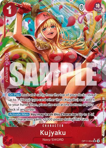 Kujyaku (Alternate Art) (OP11-004), A Fist of Divine Speed — One Piece card price