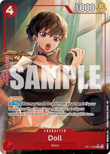 Doll (Alternate Art) (OP11-008), A Fist of Divine Speed — One Piece card price