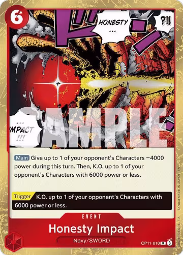 Honesty Impact (OP11-018), A Fist of Divine Speed — One Piece card price
