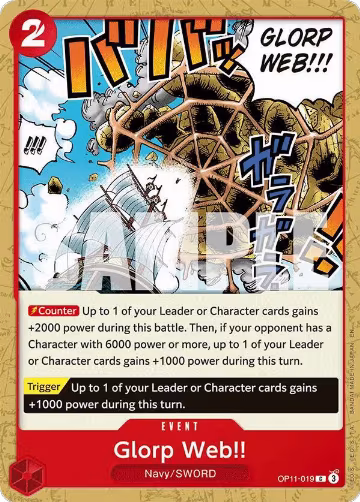 Glorp Web!! (OP11-019), A Fist of Divine Speed — One Piece card price