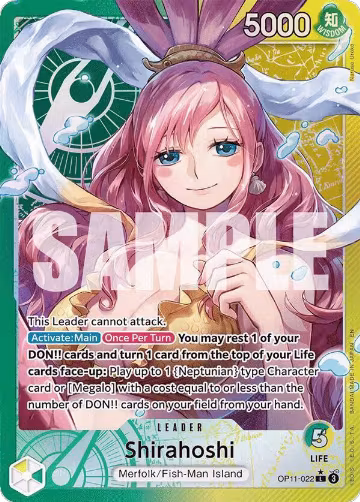Shirahoshi (022) (Alternate Art) (OP11-022), A Fist of Divine Speed — One Piece card price