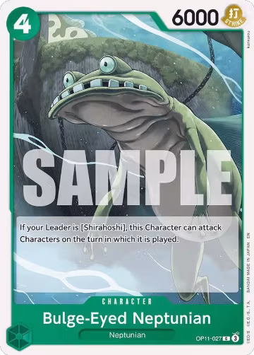 Bulge-Eyed Neptunian (OP11-027), A Fist of Divine Speed — One Piece card price