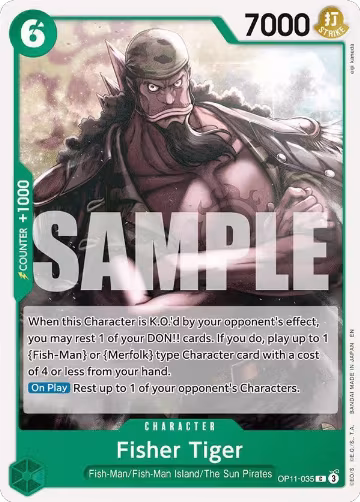 Fisher Tiger (OP11-035), A Fist of Divine Speed — One Piece card price