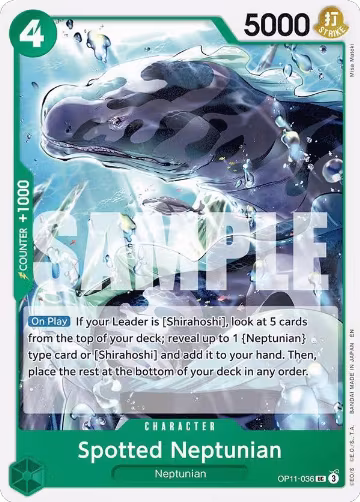 Spotted Neptunian (OP11-036), A Fist of Divine Speed — One Piece card price