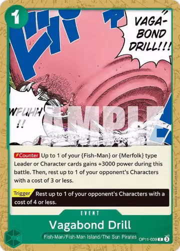 Vagabond Drill (OP11-039), A Fist of Divine Speed — One Piece card price