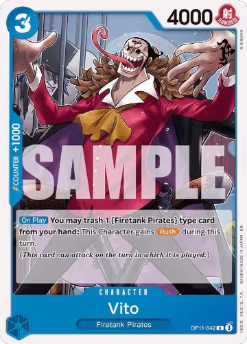 Vito (OP11-042), A Fist of Divine Speed — One Piece card price