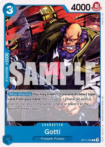 Gotti (OP11-050), A Fist of Divine Speed — One Piece card price
