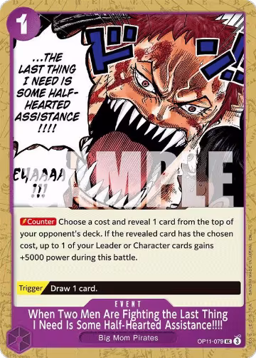 When Two Men Are Fighting the Last Thing I Need Is Some Half-Hearted Assistance!!!! (OP11-079), A Fist of Divine Speed — One Piece card price