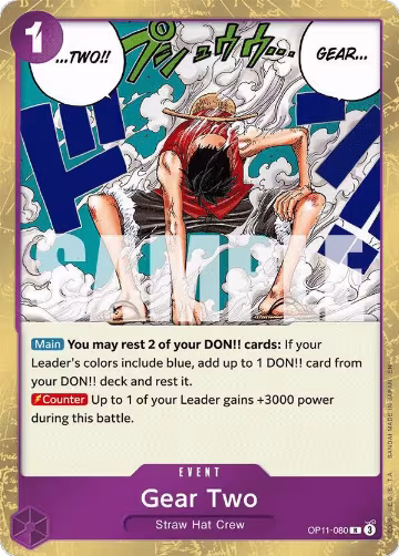 Gear Two (OP11-080), A Fist of Divine Speed — One Piece card price