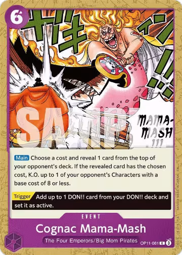 Cognac Mama-Mash (OP11-081), A Fist of Divine Speed — One Piece card price