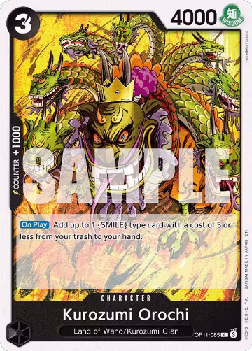 Kurozumi Orochi (OP11-085), A Fist of Divine Speed — One Piece card price
