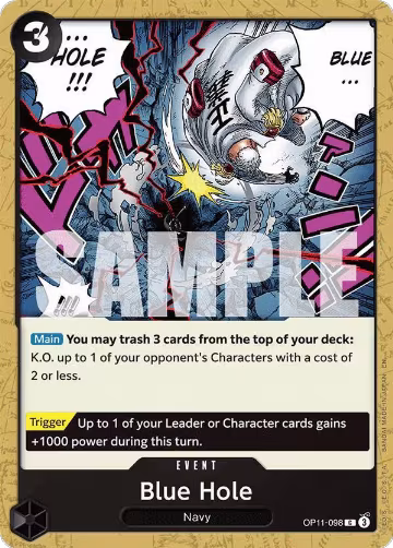 Blue Hole (OP11-098), A Fist of Divine Speed — One Piece card price