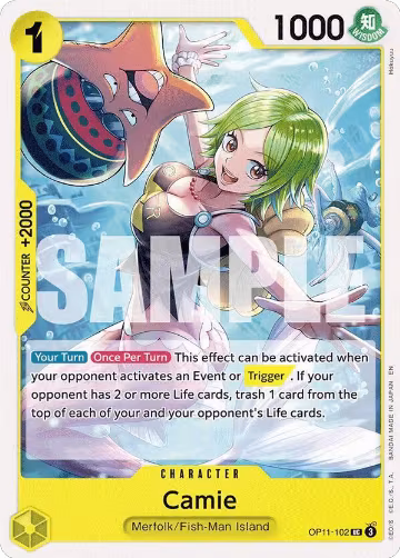 Camie (OP11-102), A Fist of Divine Speed — One Piece card price