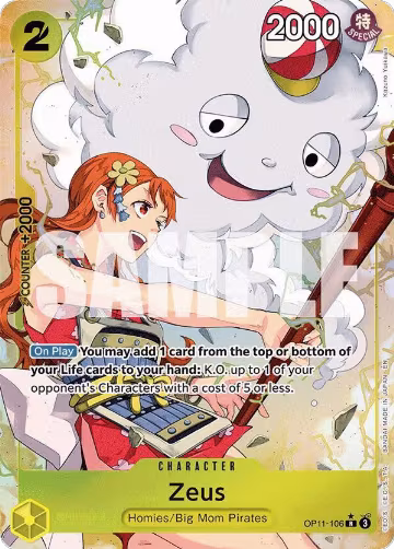 Zeus (Alternate Art) (OP11-106), A Fist of Divine Speed — One Piece card price